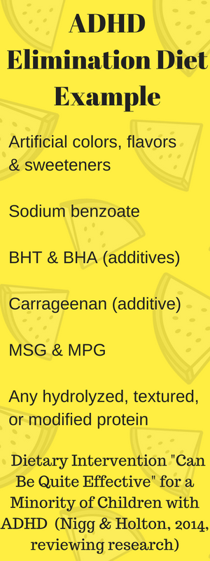ADHD Elimination Diet